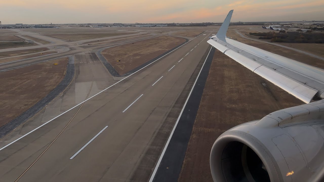 [4K]American Eagle E170 Landing at Dallas Fort Worth