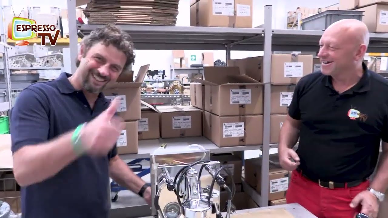 Visiting Bezzera assembly line for the Aria espresso machine