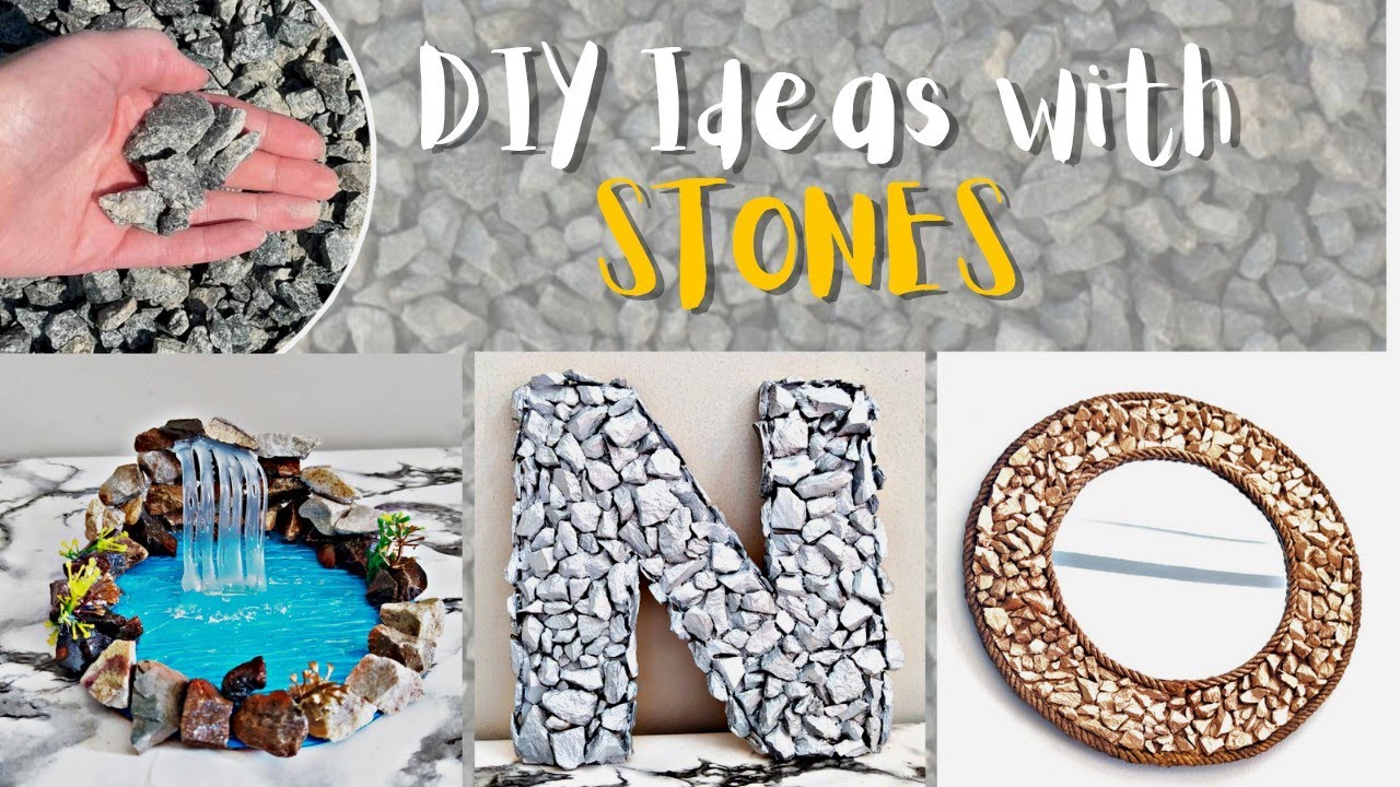 3 DIY decoration Ideas Using Stones/Pebbles