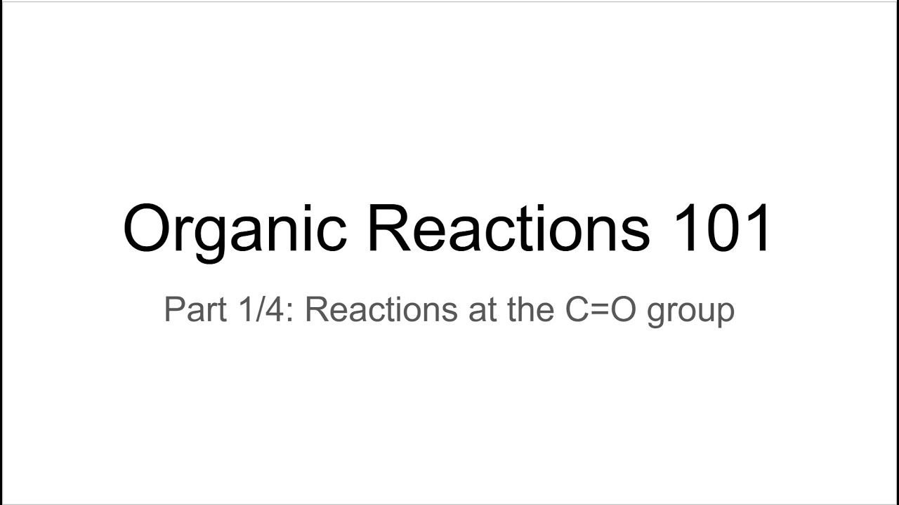 [Organic] Reactions 101 Part 1B: Nucleophilic Acyl Substitutions at the C=O Group