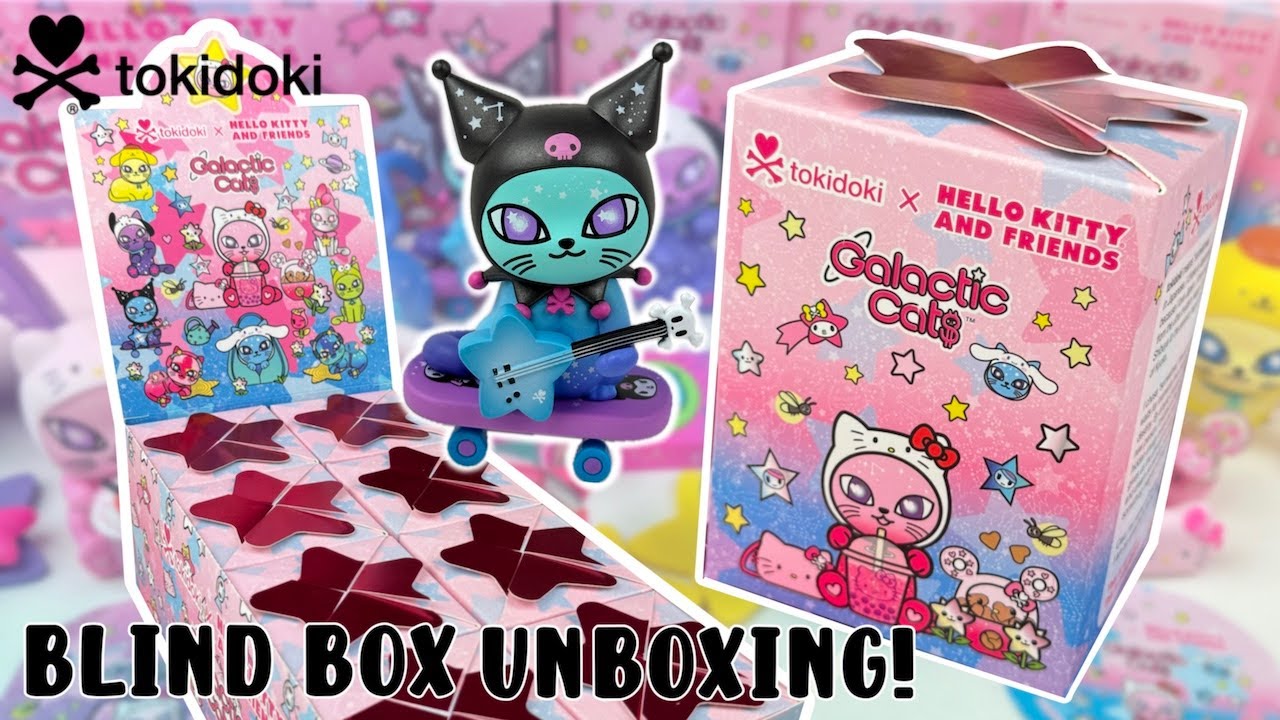 LET'S OPEN THE tokidoki x Hello Kitty and Friends Galactic Cats BLIND BOXES! Sanrio Blind Boxes!