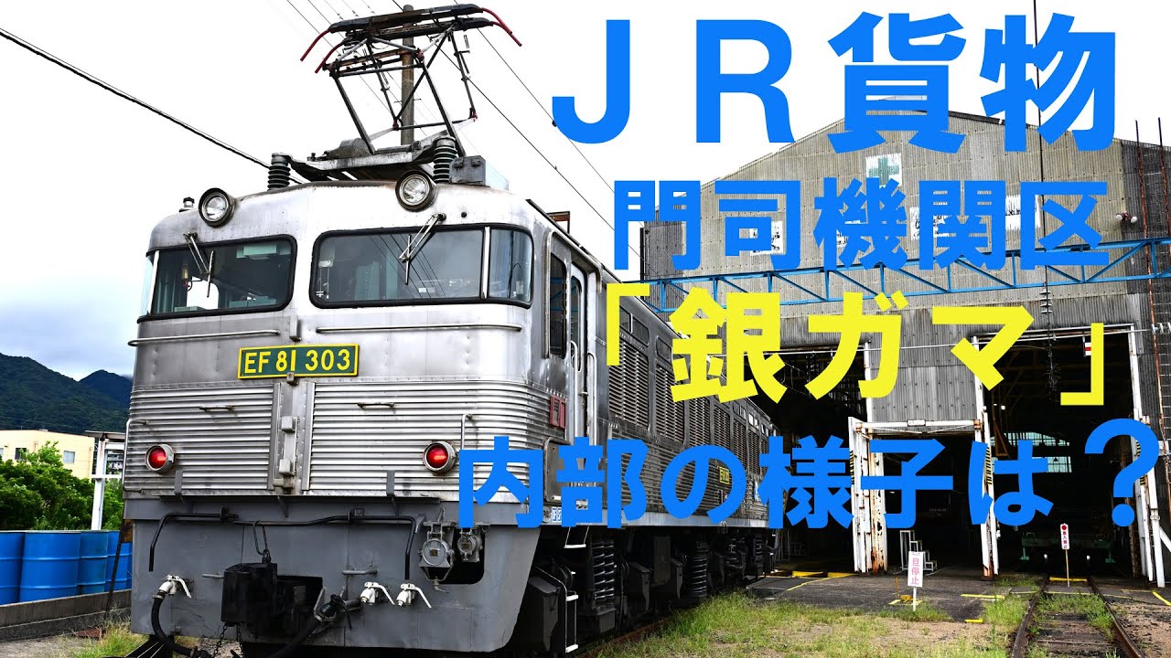 【東京新聞鉄道クラブ】ＪＲ貨物門司機関区 ＥＦ81「銀ガマ」を取材　Tokyo Shimbun Railway Club  JR Freight Moji Locomotive Depot.