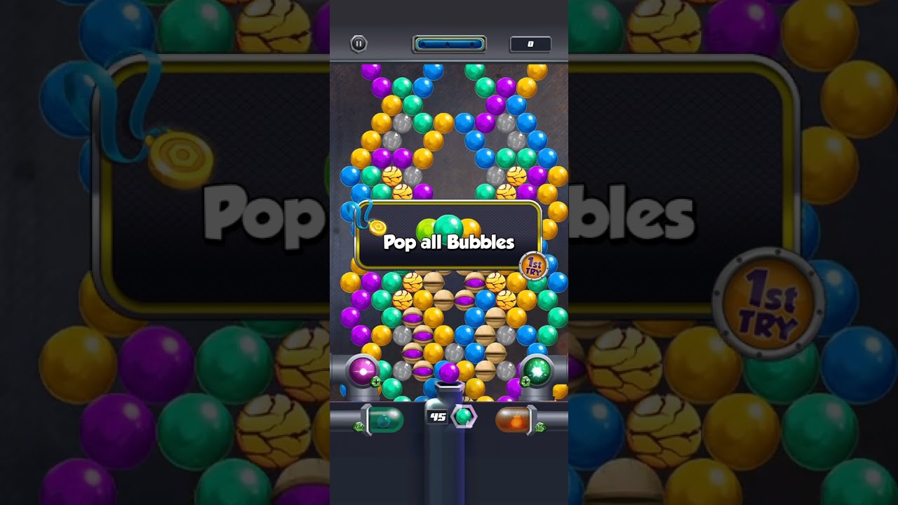 bubble shoot game high level