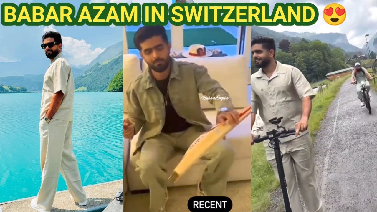 Babar Azam in Switzerland | Babar Azam Enjoying Vacations| Babar azam new video| Babar azam Germany