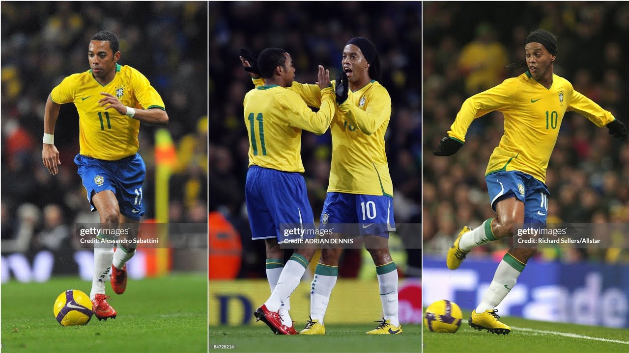 Ronaldinho e Robinho Vs Itália - T:2009 - Amistoso. #ronaldinho #robinho #brasil #futebol #football 