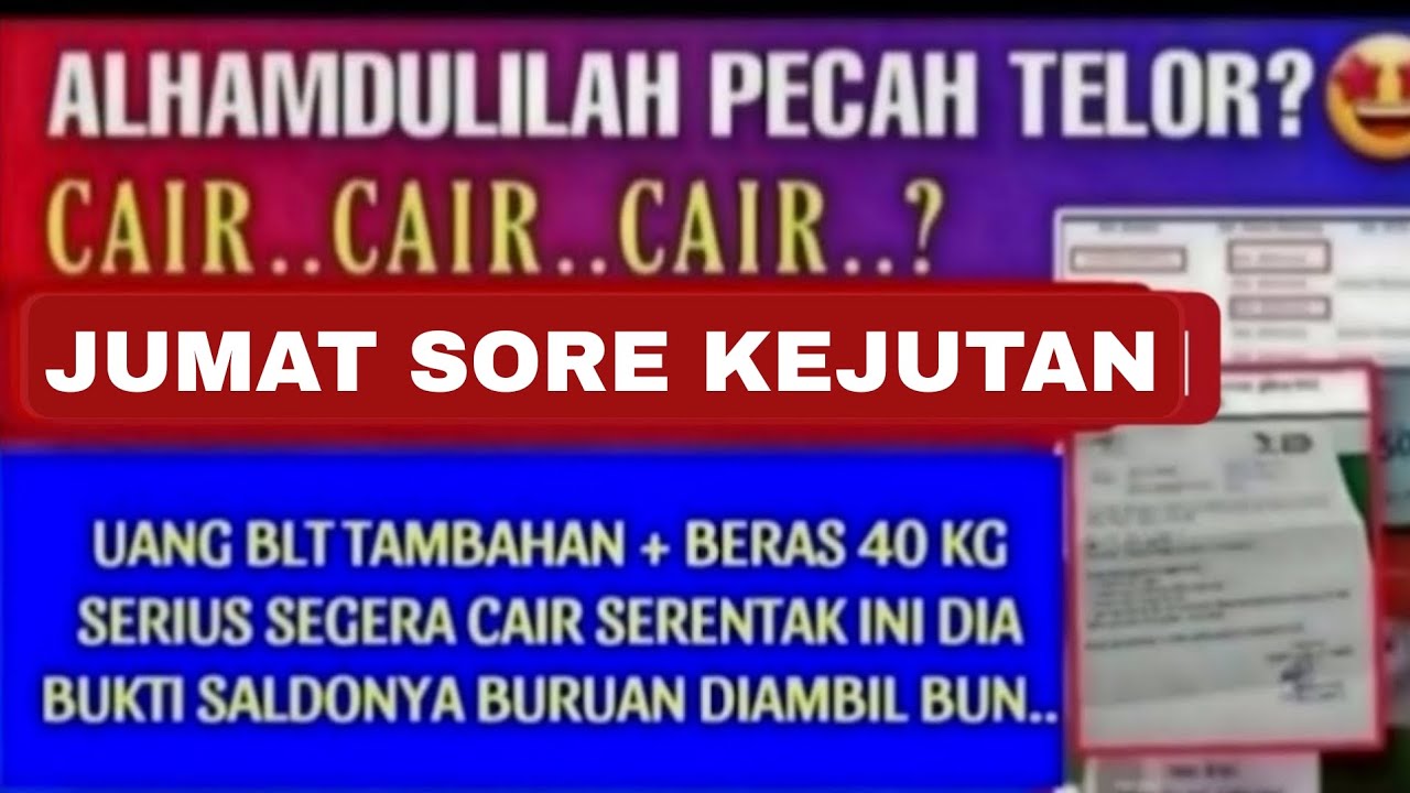 INFO PENCAIRAN PKH BPNT TAHAP 1 PLUS BONUS BERAS 20 KG KPM INI SAJA YANG AKAN DAPAT