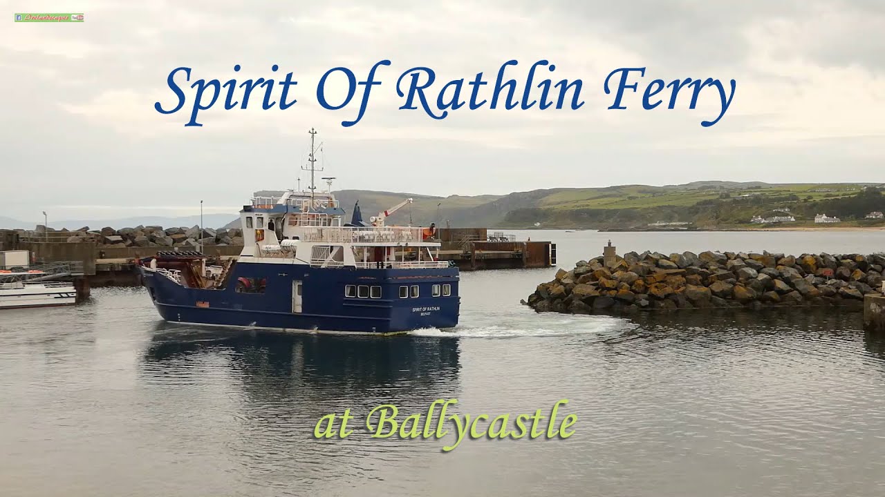 Spirit Of Rathlin Ferry Departs Ballycastle - (N Irish Working Harbour Scenery)