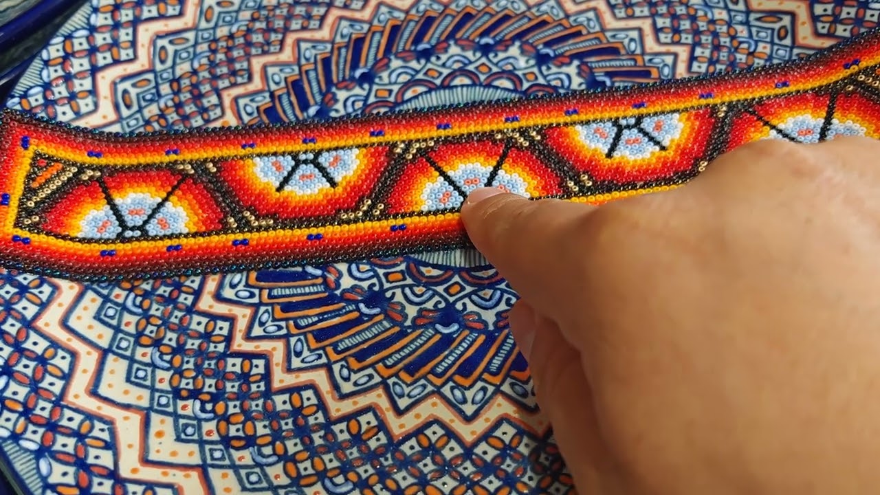🍽️ Platos con arte huichol 🙂🎨