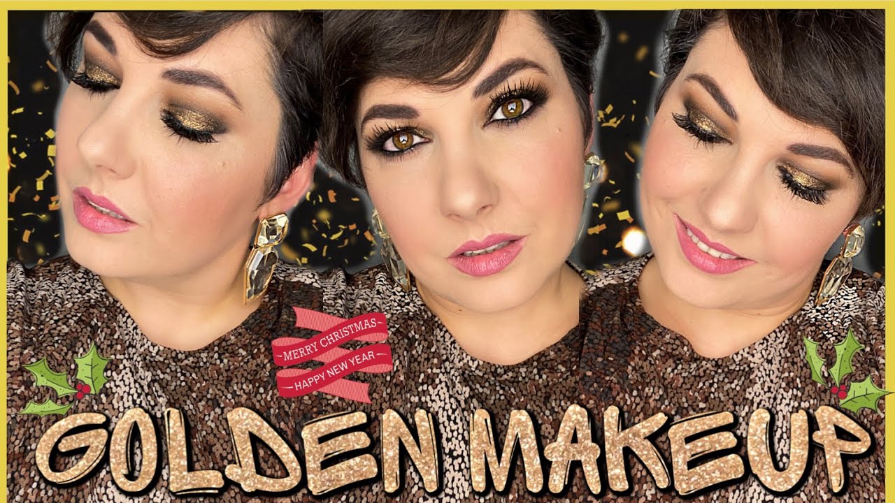 Maquillaje dorado perfecto para las fiestas ♥️⎥Monica Vizuete