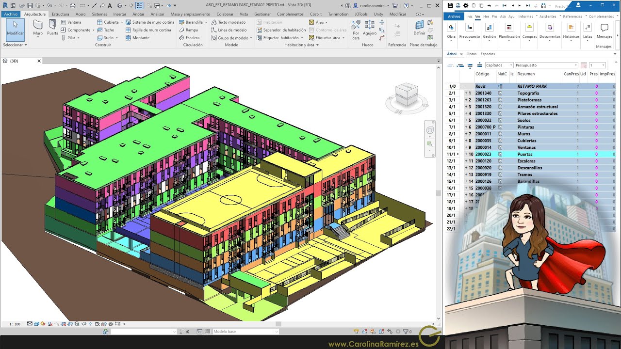 AUDITAR NIVELES DE REVIT EN PRESTO