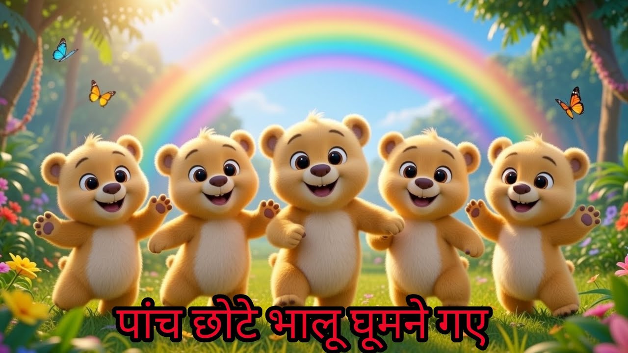 छोटा भालू घूमने गया 🐻 | Hindi Nursery Rhyme | Kids Cartoon Song | Baby Bear Song