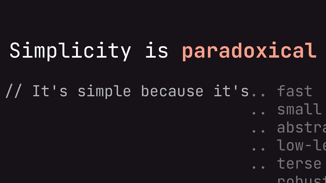 How Odin perfected simplicity