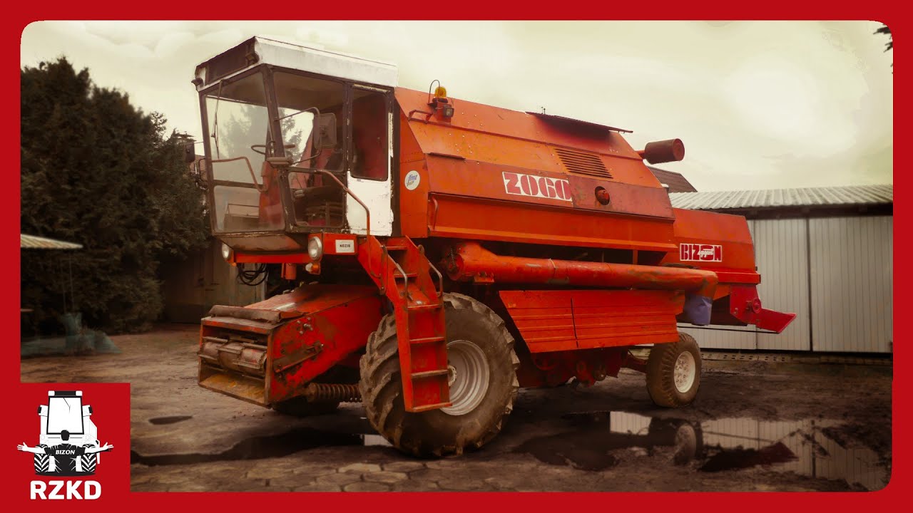Bizon Gigant z silnikiem V8 u Rolnika Łukasza!