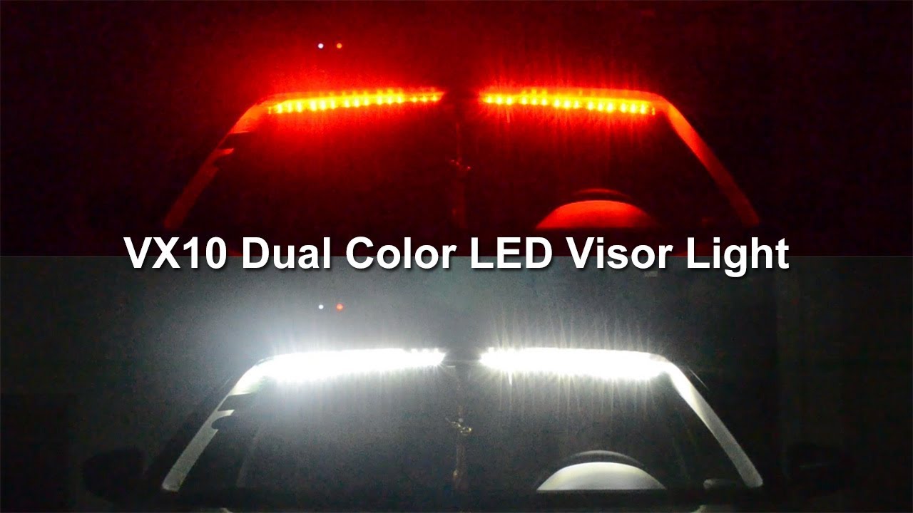 VX10 RW LED Dual Color Visor Light Bar | UnitSignal