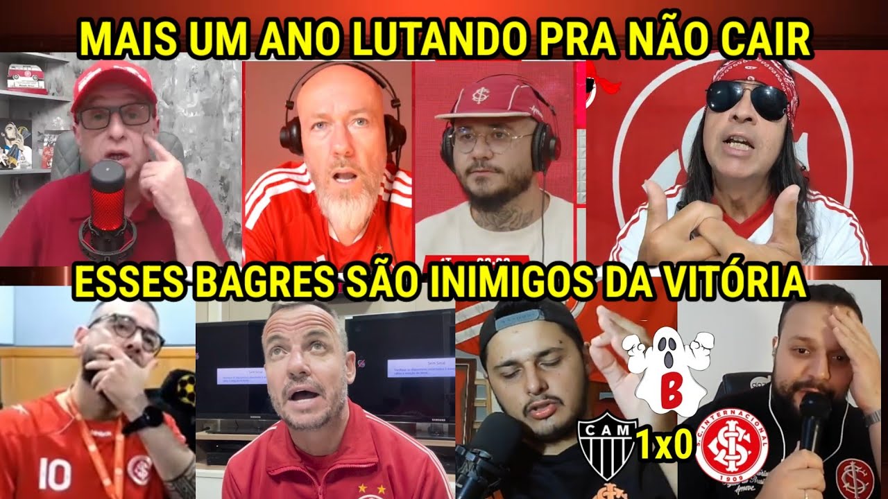 REAÇÕES dos COLORADOS DESESPERADOS AFUNDADOS NO Z4 - ATLÉTICO MG 1X0 INTERNACIONAL