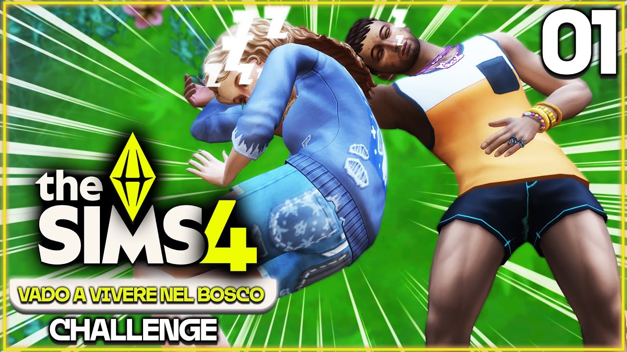 La CHALLENGE Assurda! Vado a vivere nel bosco su THE SIMS 4!
