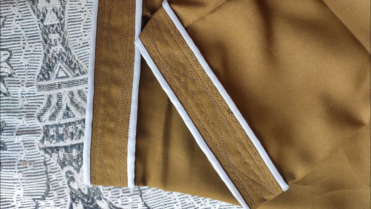 सलवार की मोहरी पर piping लगाना सिखें बहुत आसानी से by Lattu Arya Fashion Designer.