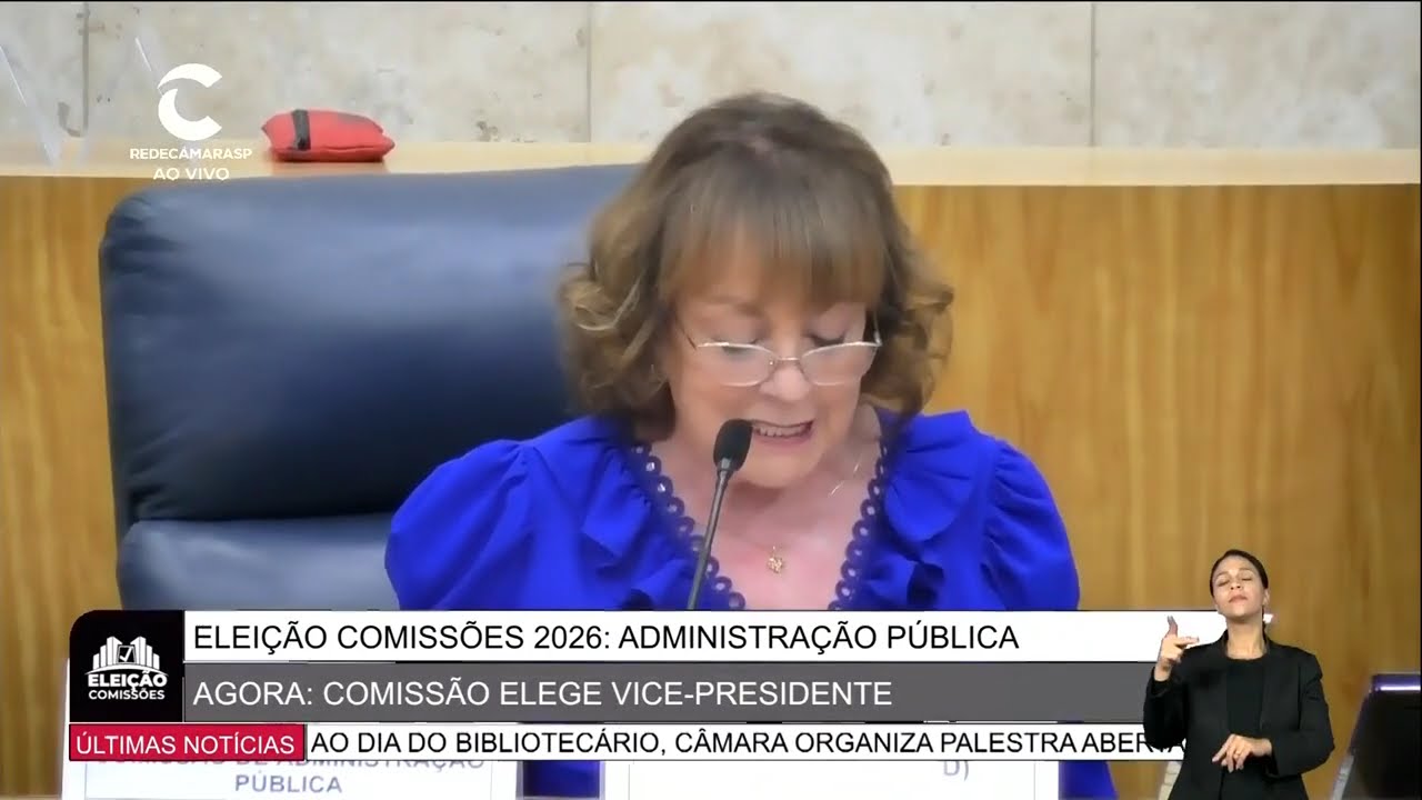 Votação define comando da Comissão de Administração Pública da Câmara de SP