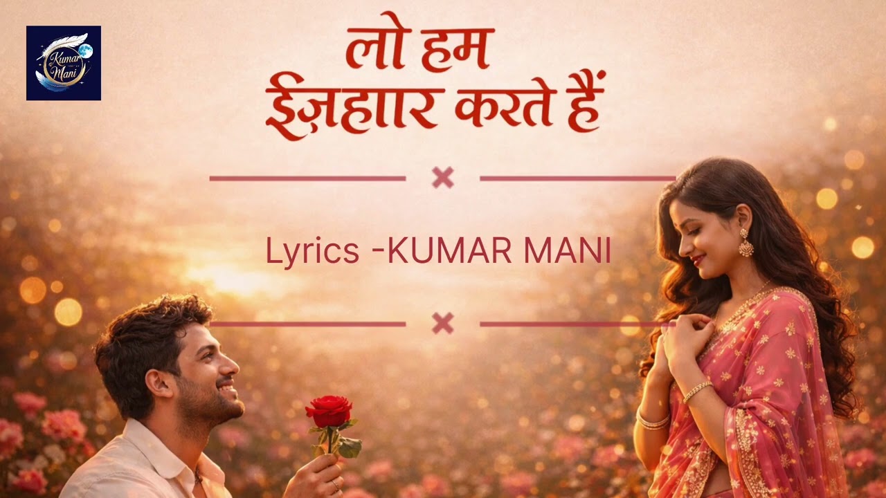 लो हम इज़हार करते हैं | Romantic Hindi Song | Love Shayari | Kumar Mani | Km Poetry 