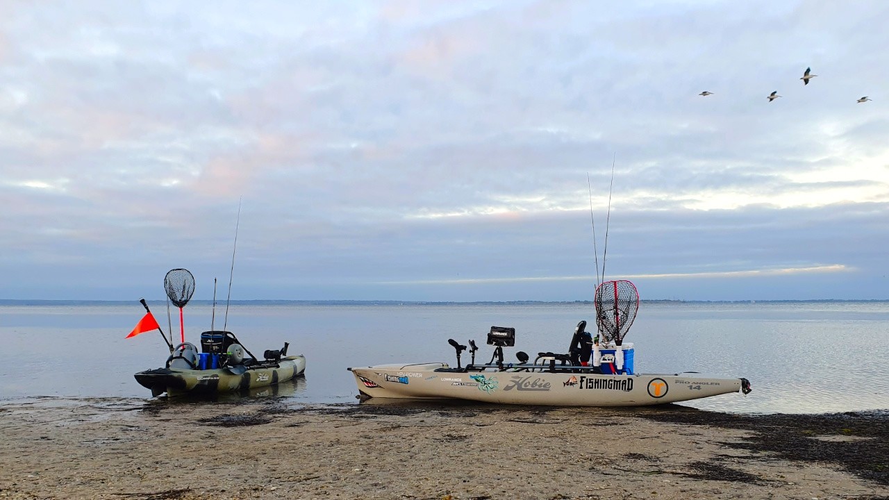 Kayak Fishing Port Phillip Bay for King George Whiting and Flathead !!