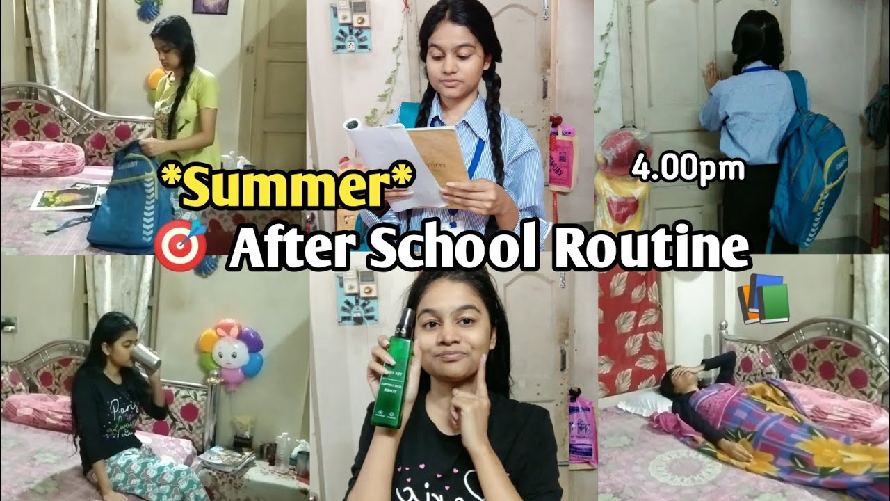 4.00pm After School Routine 🏫🌿|| Night Routine 🌙, Study Routine🎒,Yoga...