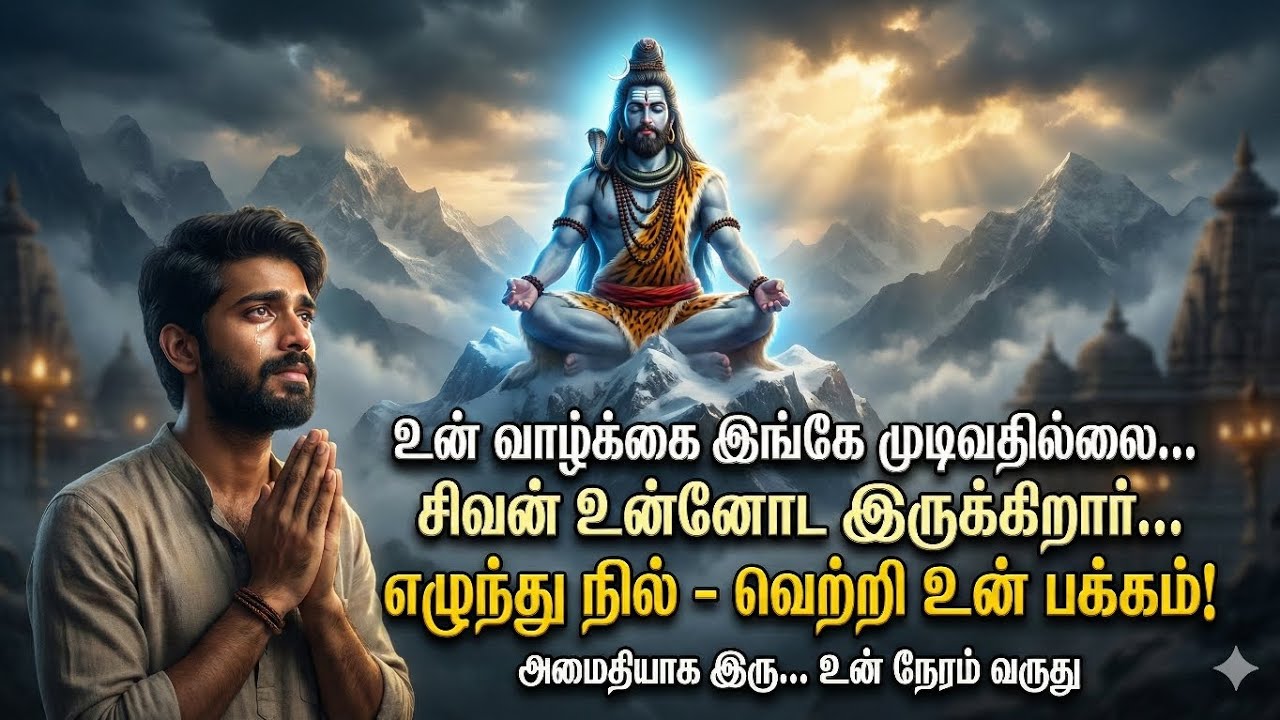 உன் வாழ்க்கை இங்கே முடிவதில்லை! சிவன் உன்னோடு இருக்கிறார் | Motivational Speech in Tamil