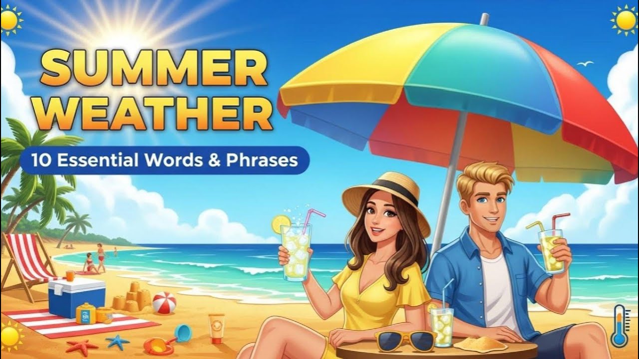 Learn English with Sandy: Talking About Summer | 10 New Words & Idioms
