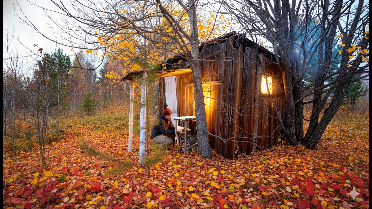 Forest Hut. The Last Warm Days
