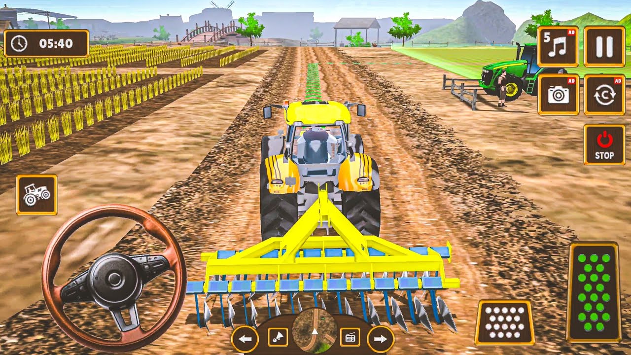 Indian Tractor Farming Game 3D - Tractor Farming Game -  Android Gameplay 