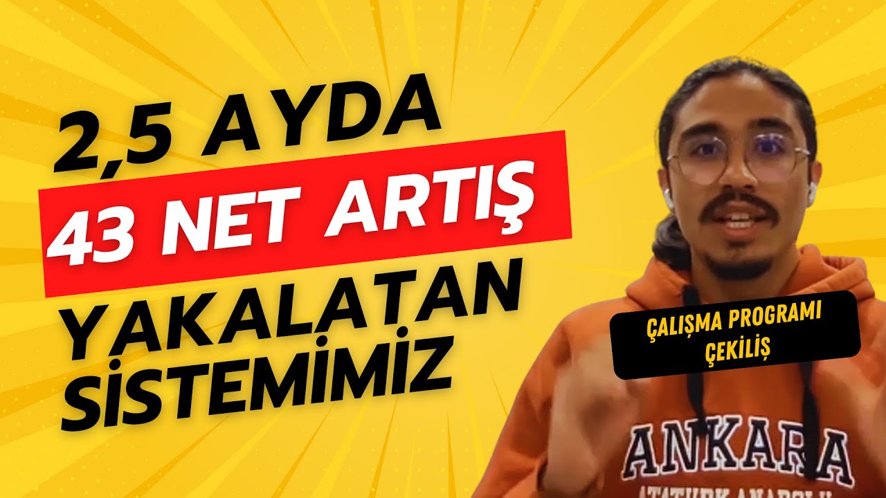 2,5 Ayda 43 NET Arttıran Çalışma Sistemi | Deneme Analizi Program #yks #yks2024 #tyt