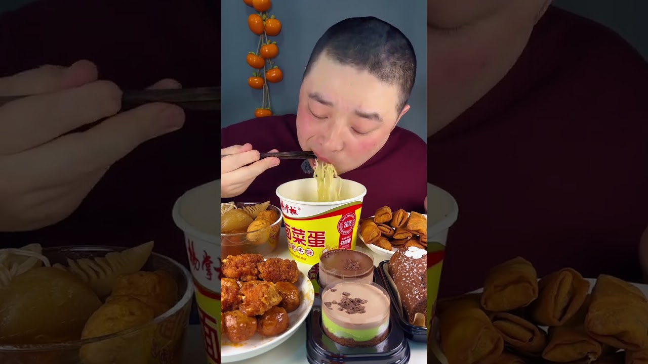 Today eat noodle and chicken