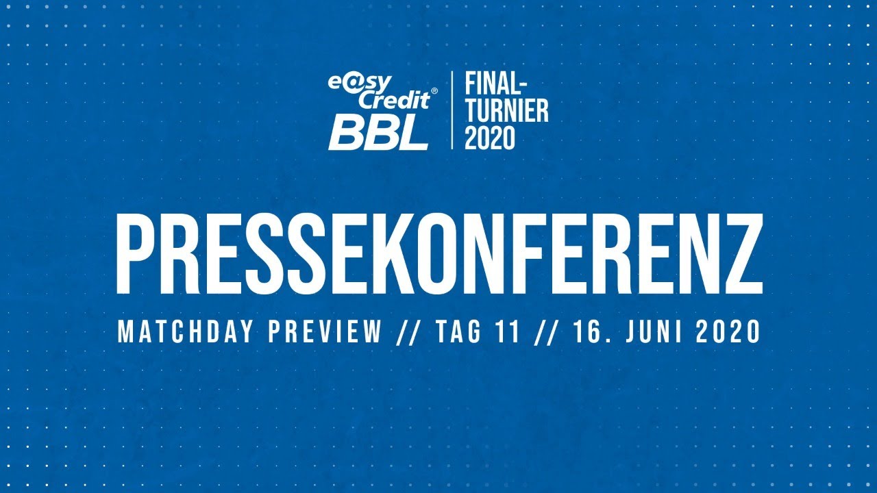 RE-LIVE | Viertelfinale I + II - Preview Pressekonferenz | easyCredit BBL Finalturnier 2020