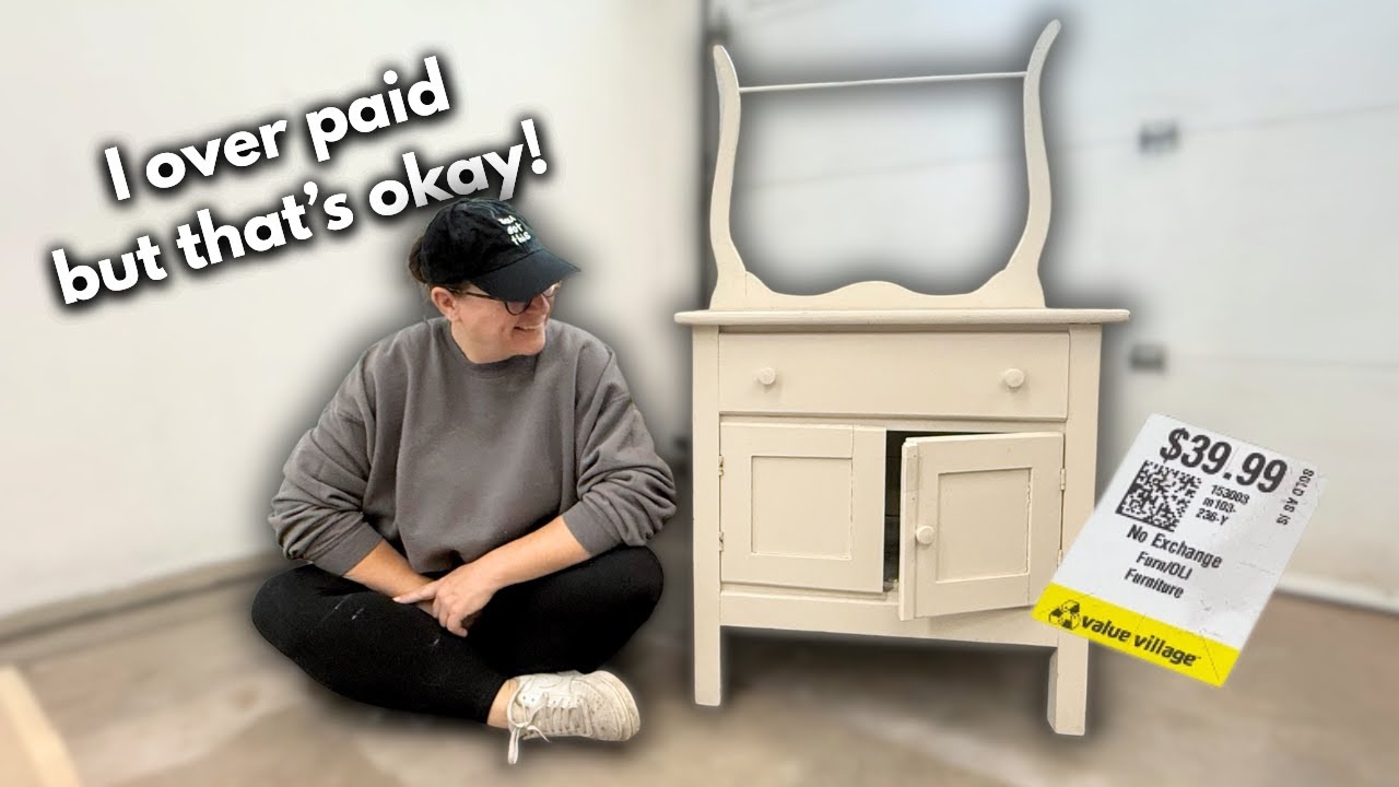 I Paid $40 for THIS Junky Washstand… Watch Me Try to Fix It!