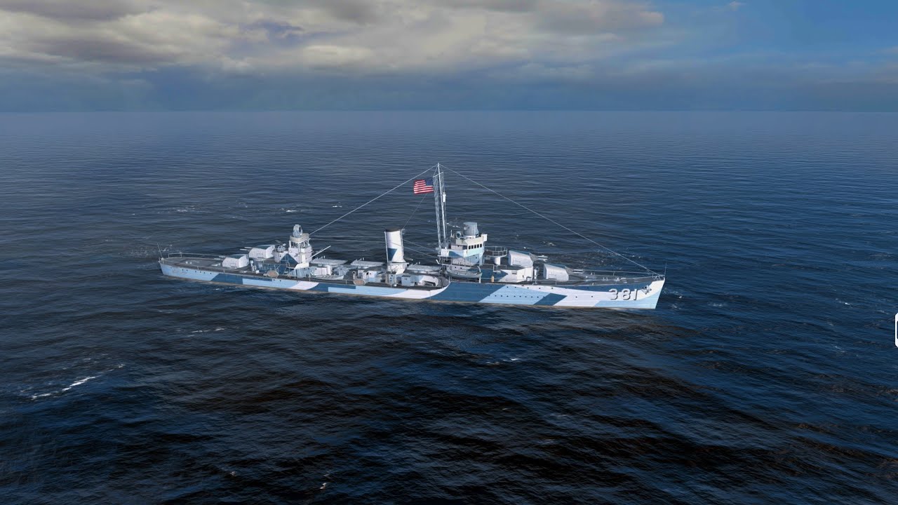 Somers Tier 10 🇺🇸 premium destroyer gameplay - World of Warships Blitz