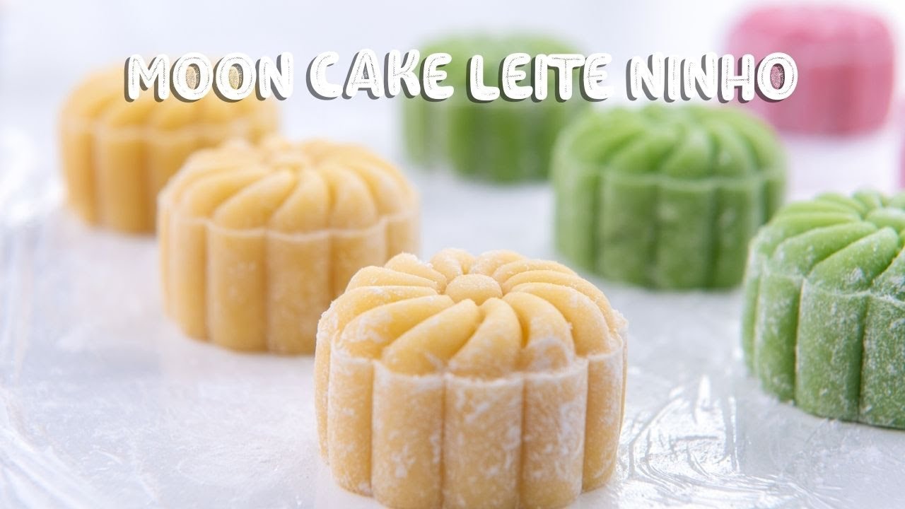 🌝MOON CAKE DE CHOCOLATE BRANCO E LEITE NINHO🌝 | O delicioso bolo da lua| (MOONCAKE)