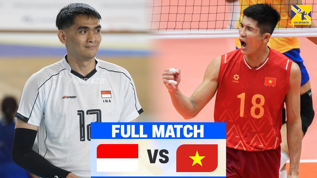 FULL HD | INDONESIA vs. VIETNAM | Đại chiến rực lửa, rượt đuổi set point kịch tính