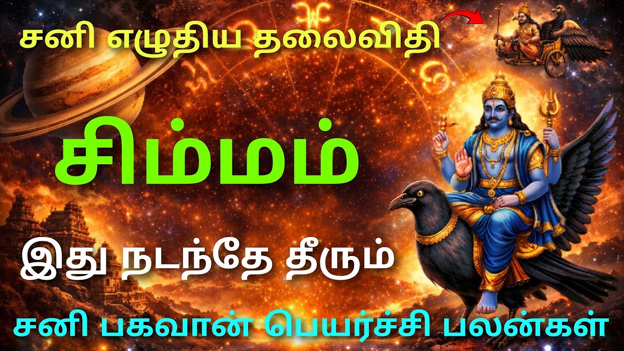 சிம்ம ராசி சனி பெயர்ச்சி பலன்கள் 2026 sani vakra nivarthi 2026 tamil simha rasi palan sani peyarchi