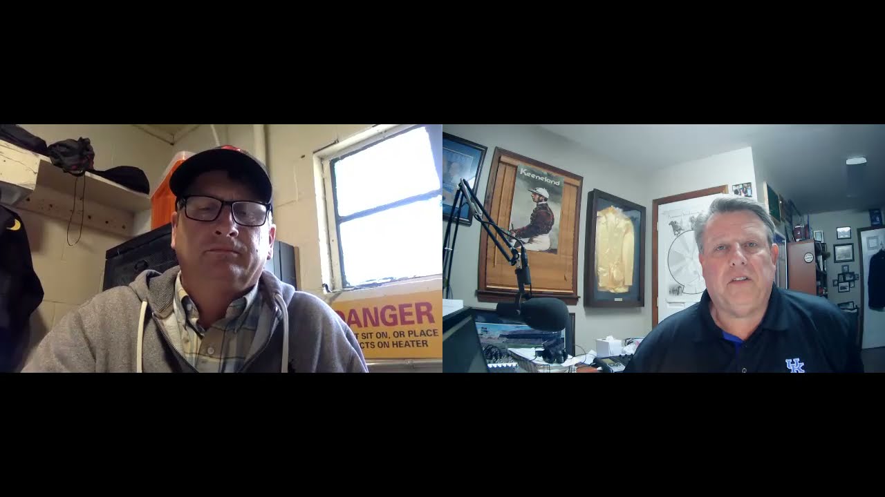 Tom Leach speaks to George Weaver on horse Lead Guitar in the Buffalo Trace Franklin County (G3)