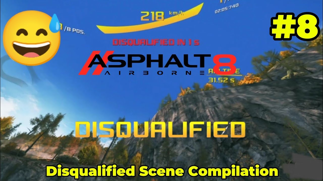 Asphalt 8 - Disqualified Scene Compilation #10