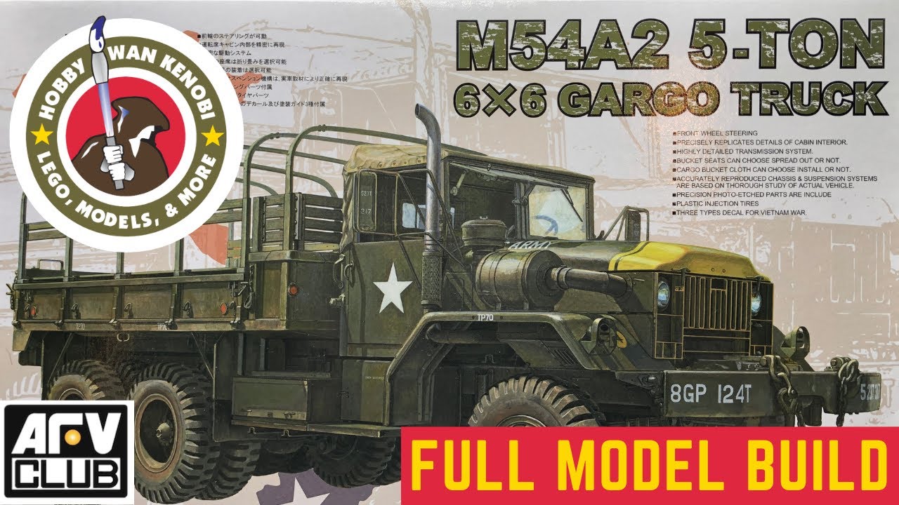 FULL BUILD VIDEO AND REVIEW - AFV Club M54A2 Cargo Truck 1/35