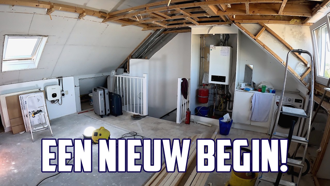 Van zolder tot Droom Slaapkamer! - #2 De Muur er uit!