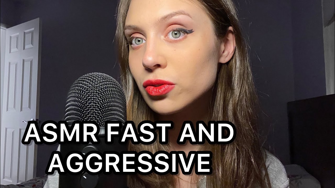 ASMR FAST AND AGGRESSIVE/ Peace and Chaos trigger, hand sounds, mouth sounds, microphone triggers