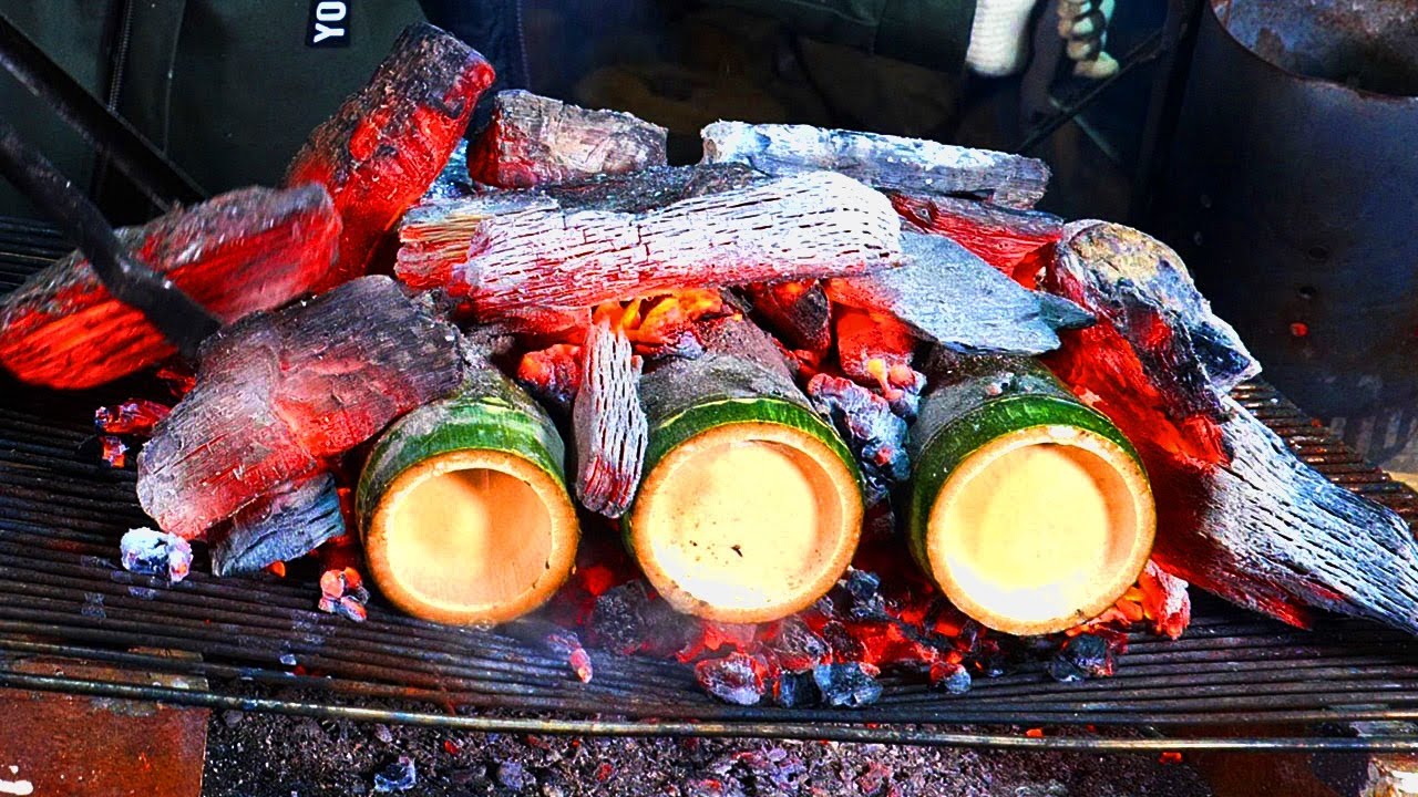 이젠 굽다굽다 대나무통까지.. 삼겹살 맛있고 재밌게 굽고 먹는법!