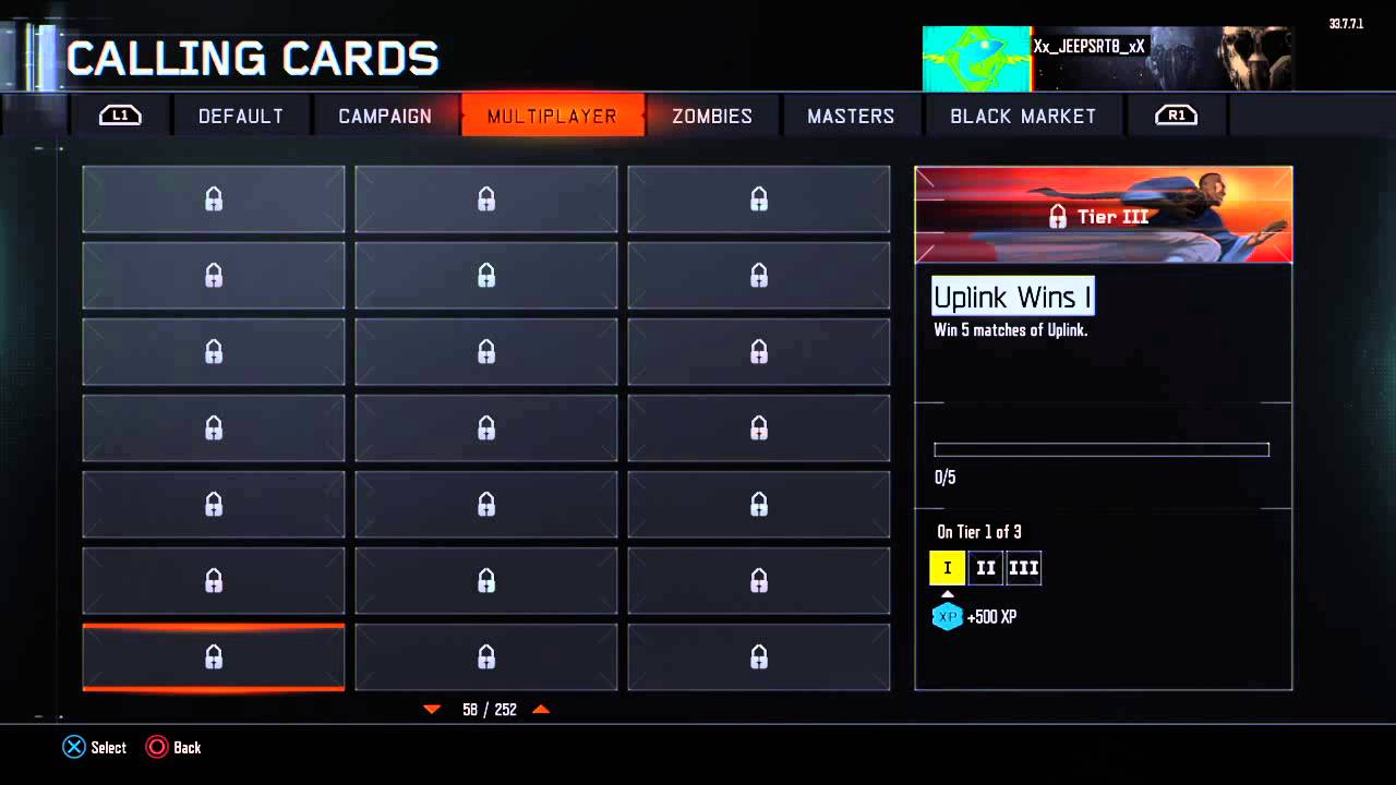 All Calling Cards In Black Ops 3
