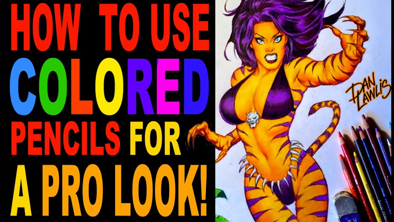 How to use colored pencil for a pro look!
