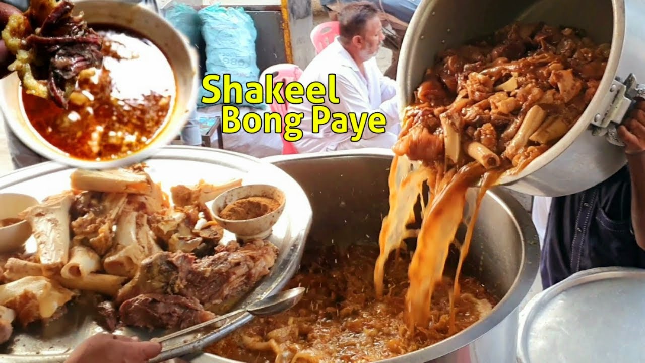 Lahori Nashta | Shakeel Siri Paye Head and Legs Fry | Lahori Siri Paye | Street Food Lahore