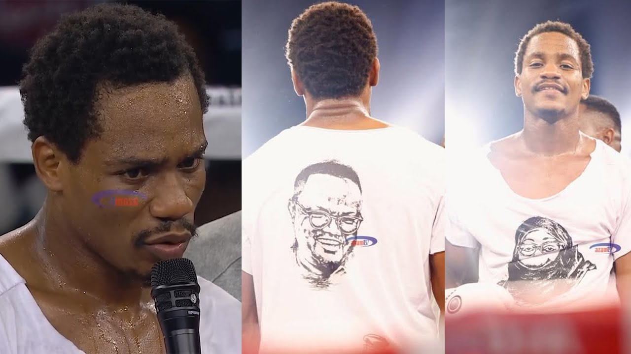 MWAKINYO Avaa t shirt yenye picha ya TUNDULISU na Rais SAMIA/Azua maswali