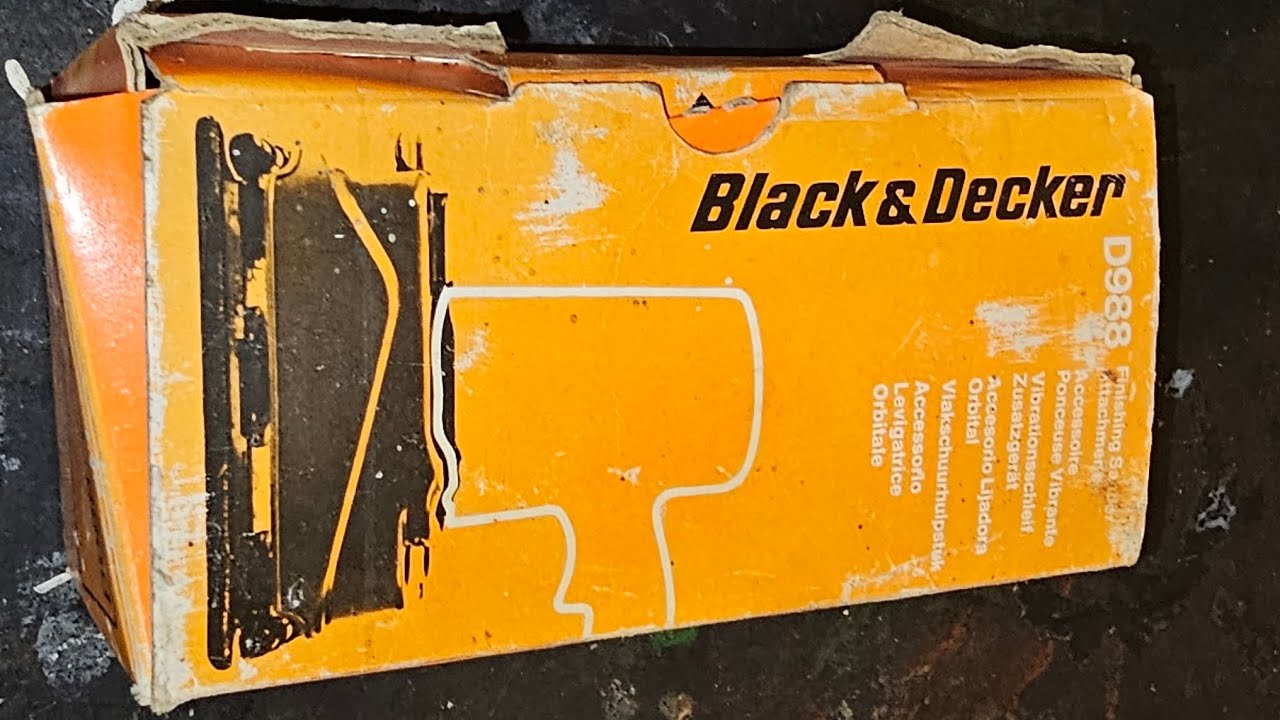 Vintage Black And Decker Drill Sander Attachment How To Fit And Review