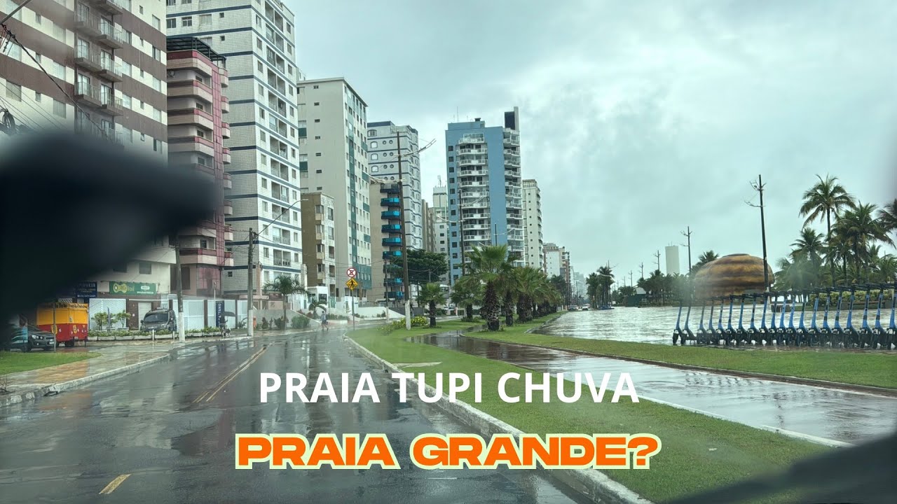 TUPI COM CHUVA PRAIA GRANDE