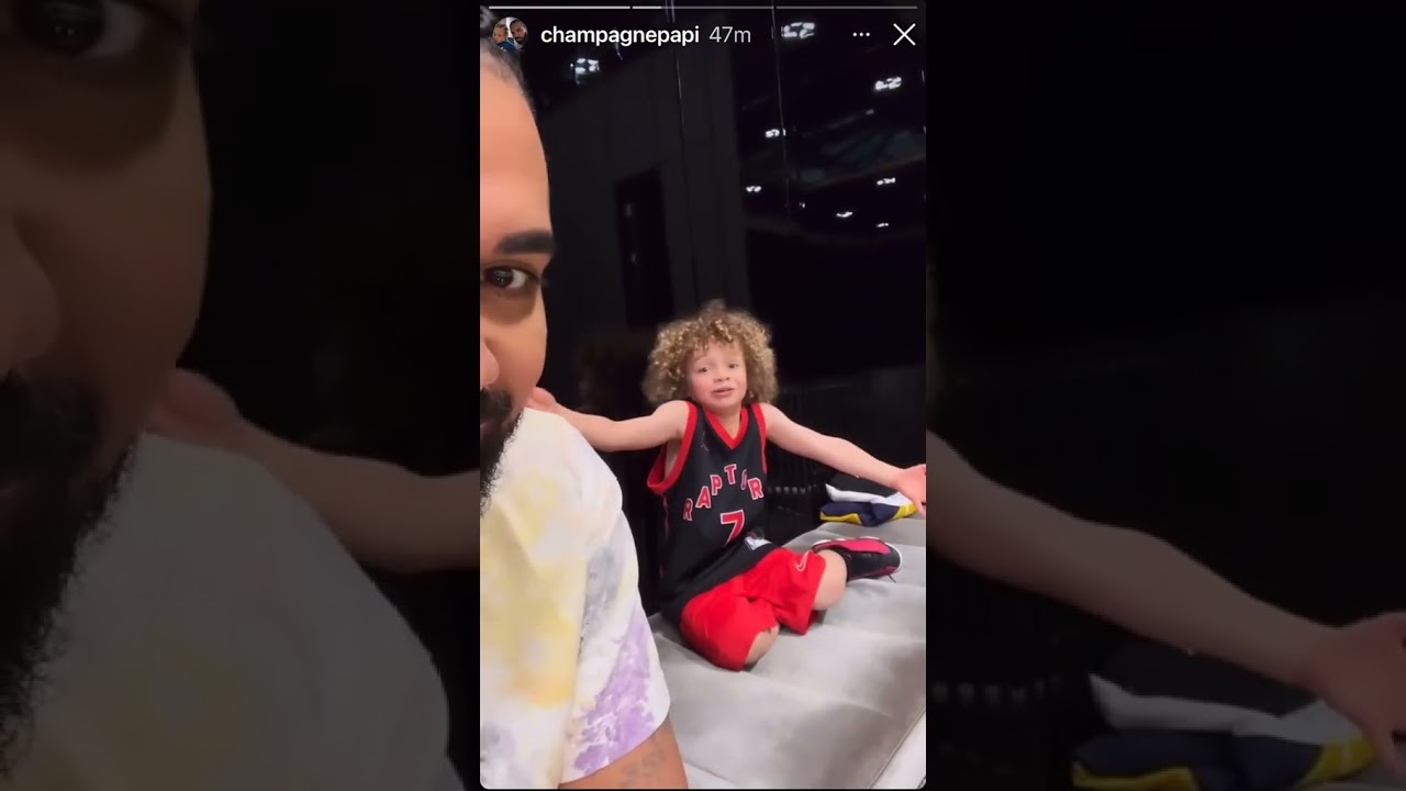This moment between Drake and his son 😂👏 (via champagnepapi/IG) 